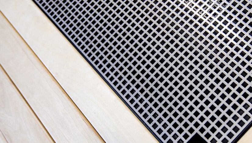 Detalj firkantgrill grillrist